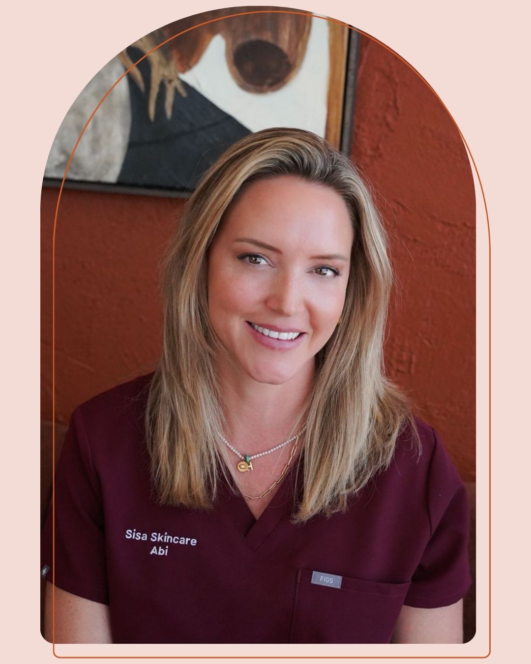 Abi, Receptionist at Sisä Skincare, welcoming patients at our skin and laser clinic in Freshwater on Sydney's Northern Beaches.
