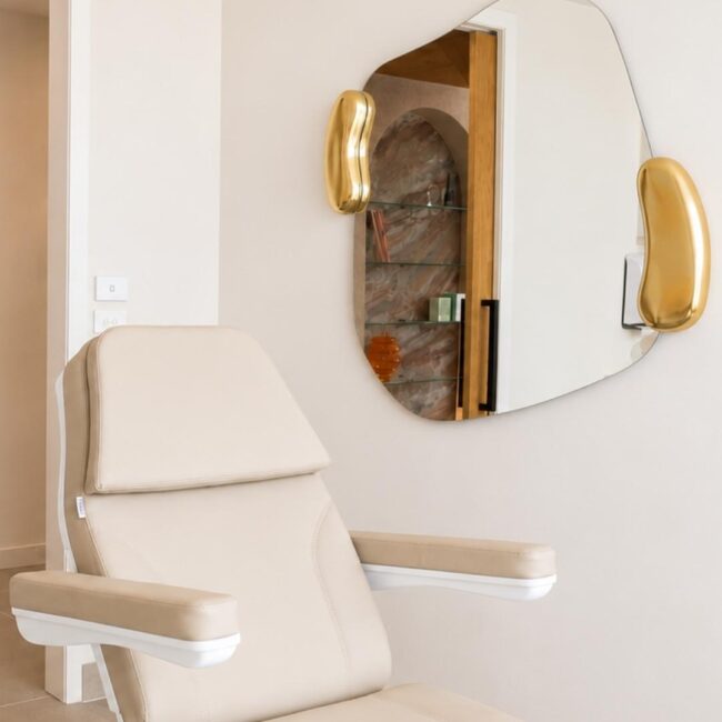 Treatment room at Sisä Skincare, a skin and laser clinic in Freshwater on Sydney's Northern Beaches