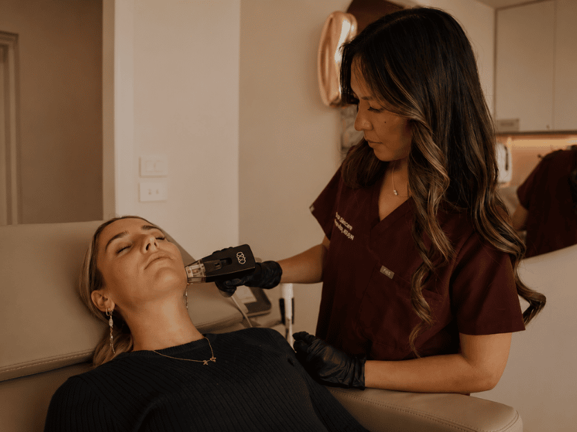 Morpheus8 skin tightening treatment performed by a registered nurse at Sisä Skincare in Freshwater, Northern Beaches Sydney