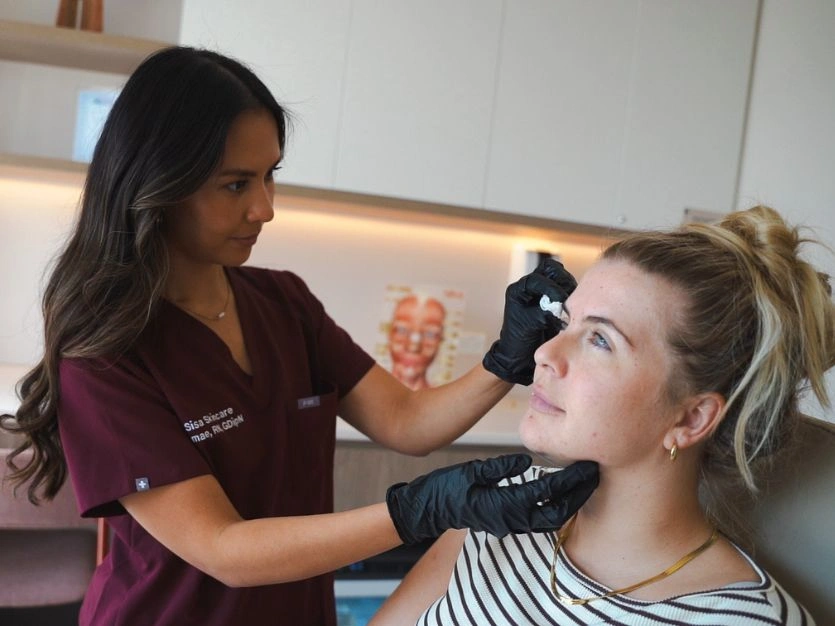 morpheus8 sydney botox filler laser IPL LED skincare northern beaches freshwater microneedling skin treatments clinic 7 Consultation for facial volume loss and facial rejuvenation at Sisä Skincare Northern Beaches