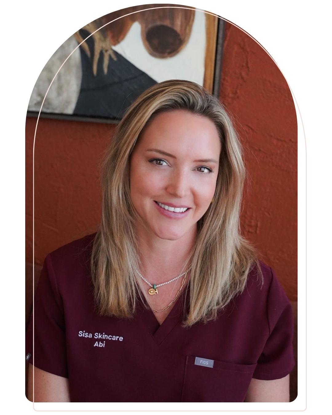 Abi, Receptionist at Sisä Skincare, welcoming patients at our skin and laser clinic in Freshwater on Sydney's Northern Beaches.