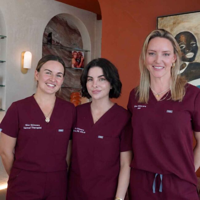 Sisä Skincare team — Registered Nurse Chelsea Hyett and Dermal Clinician Rosie Slennett at the Freshwater clinic